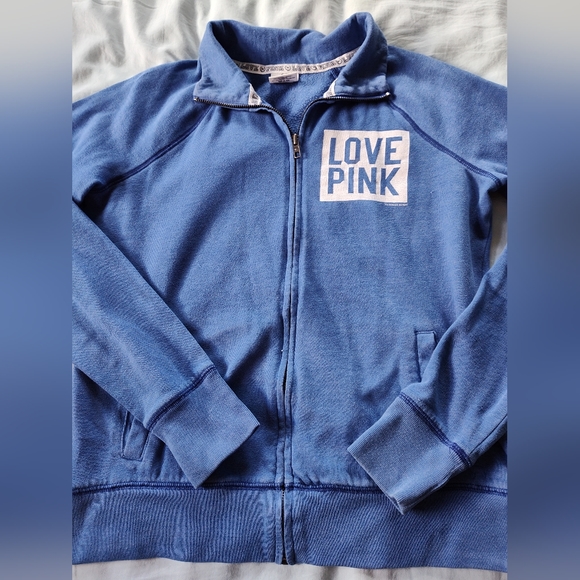 Ladies LOVE PINK VS Lightweight Full Zip Jacket.  Size XS. - Picture 1 of 6